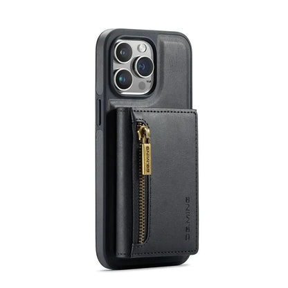 Slim Leather iPhone Wallet Case with Magnetic Car Mount
