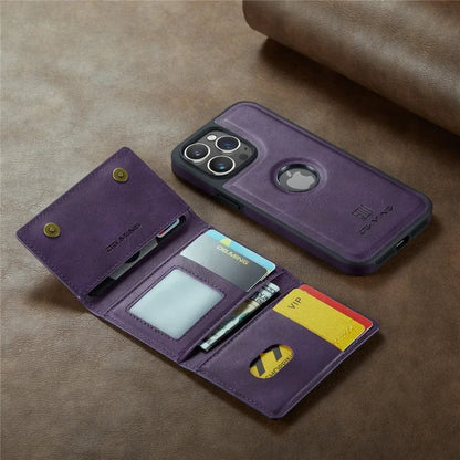 Slim Leather iPhone Wallet Case with Magnetic Car Mount