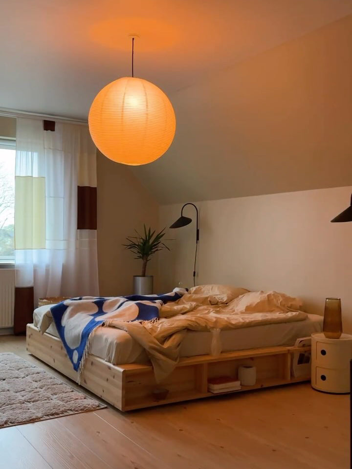 Unique Paper Globe Pendant Lamp 1-Light
