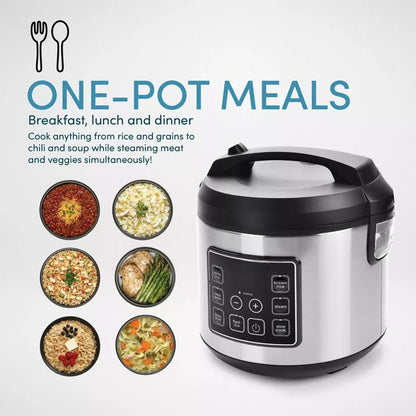 Large Capacity Smart Rice Cooker Stainless Steel