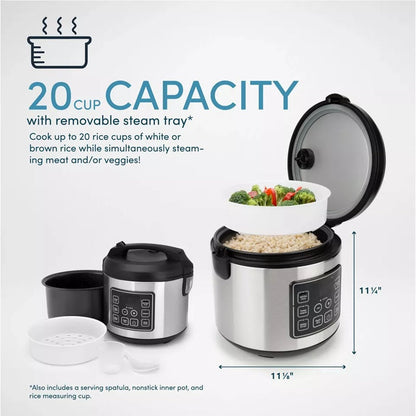Large Capacity Smart Rice Cooker Stainless Steel