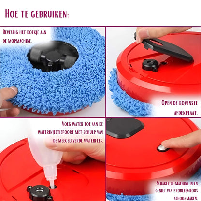 Compact Auto Vacuum and Mop Robot Cleaner