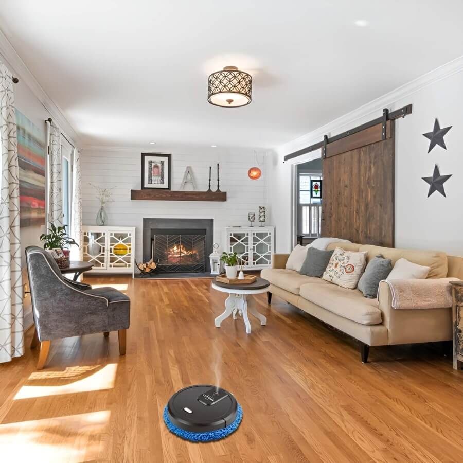 Compact Auto Vacuum and Mop Robot Cleaner