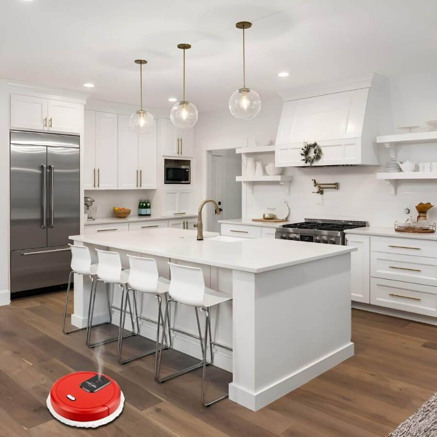 Compact Auto Vacuum and Mop Robot Cleaner