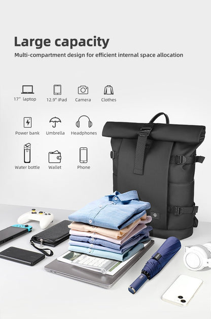 Waterproof Expandable Laptop Backpack Bag