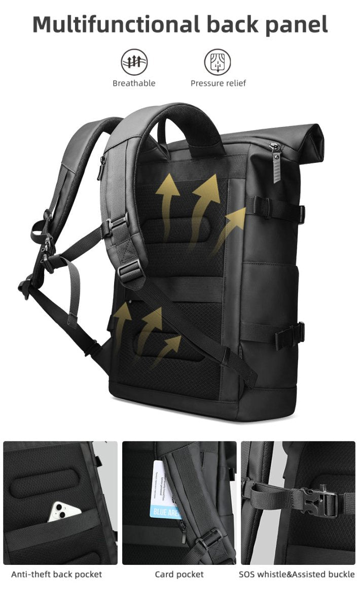 Waterproof Expandable Laptop Backpack Bag