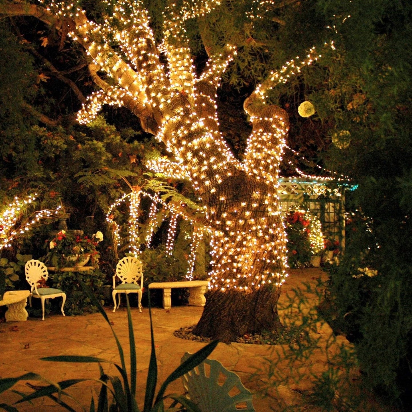 Waterproof Solar String Lights for Yard and Patio