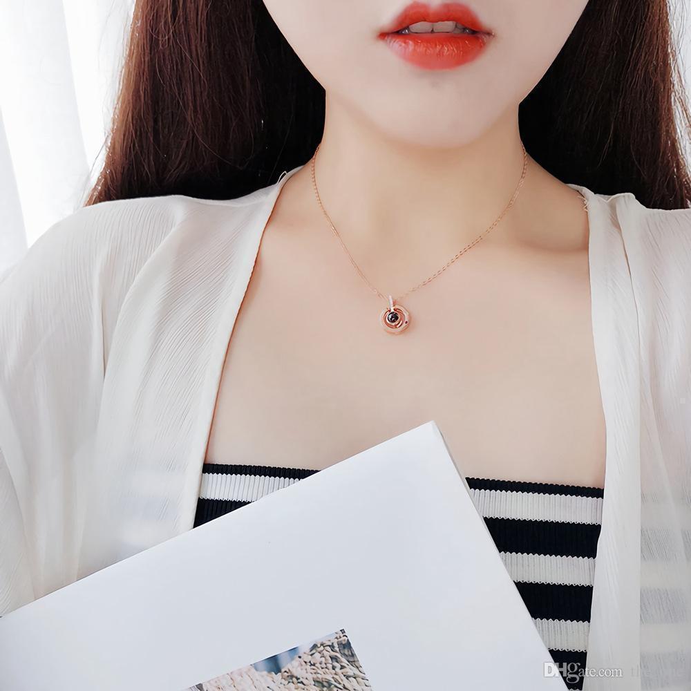 Romantic 100 Language Love Pendant Necklace