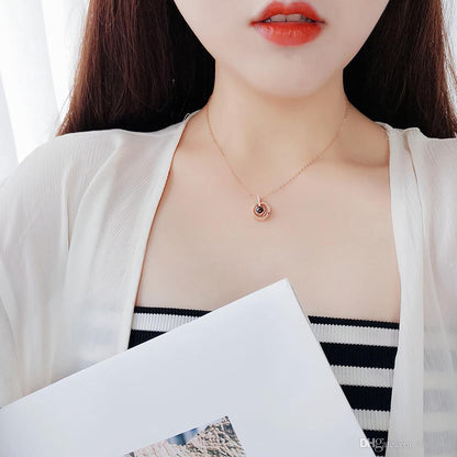 Romantic 100 Language Love Pendant Necklace