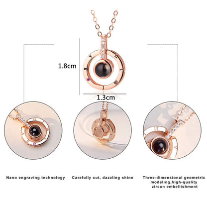 Romantic 100 Language Love Pendant Necklace