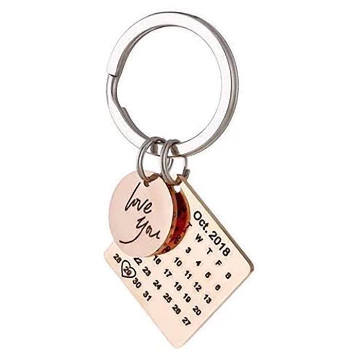 Mini Daily Calendar Keychain