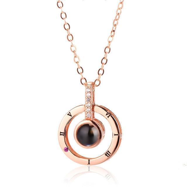 Romantic 100 Language Love Pendant Necklace