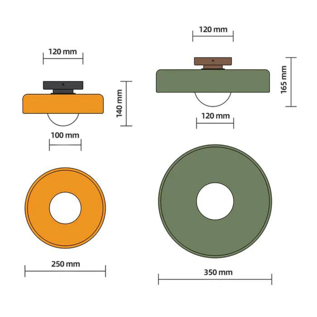 Circular Modern Overhead Ceiling Lamp