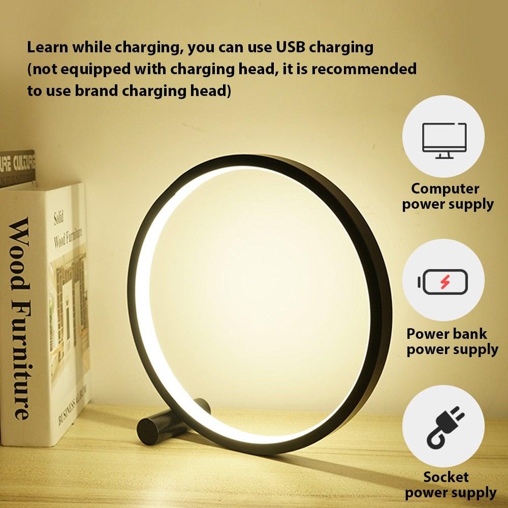 Circular Soft LED Table Lamp