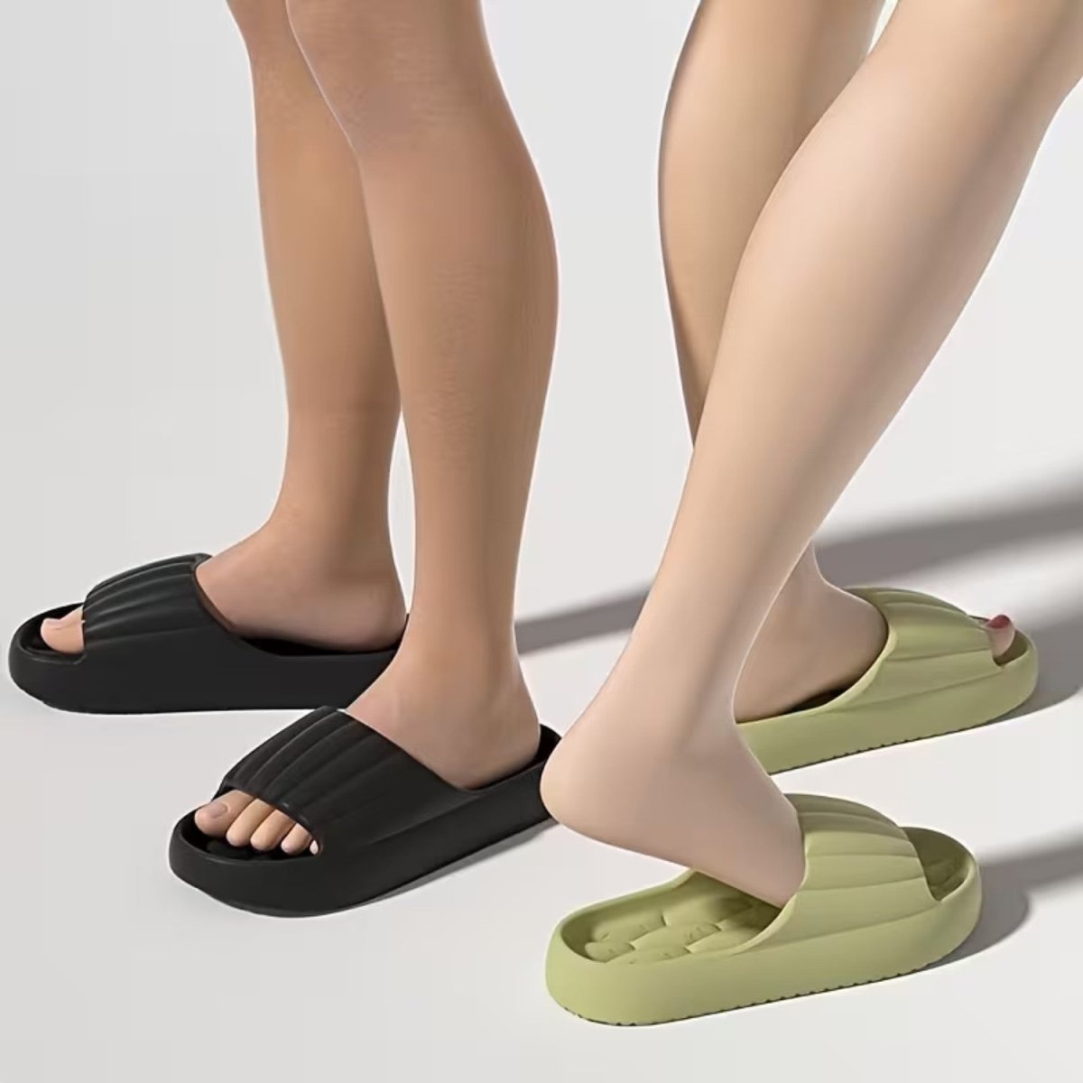 Round - Toe Soft - Sole EVA Slides for Women - Slippers - Wild Eye Vision