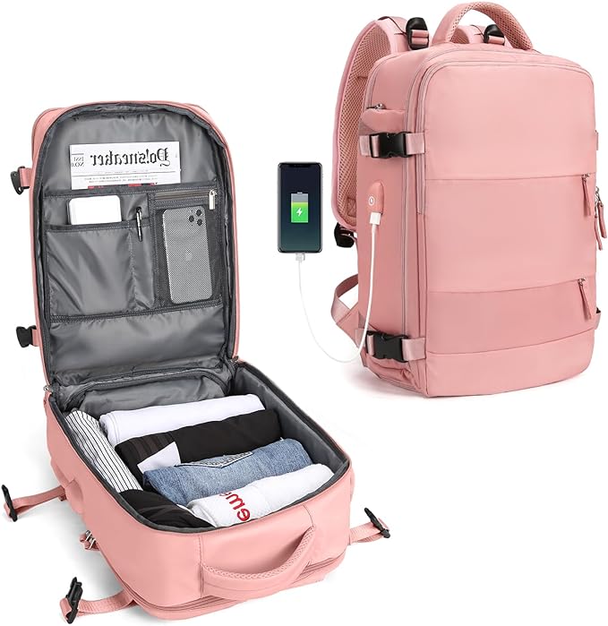 Practical Travel Backpack with USB Charger Port