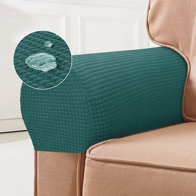 Soft Furniture Armrest Protectors, Set of 2, Red