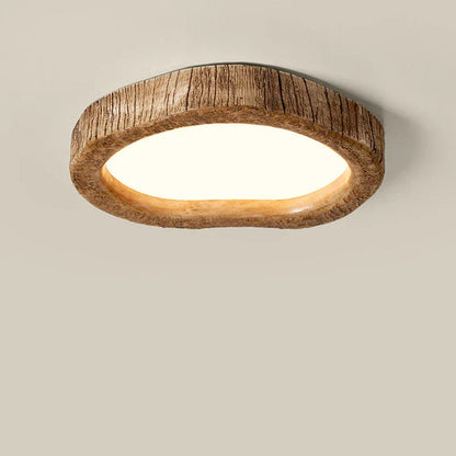 Rustic Wooden LED Ceiling Lamp