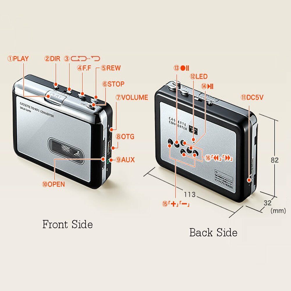 Portable MP3 Music Converter with USB Player