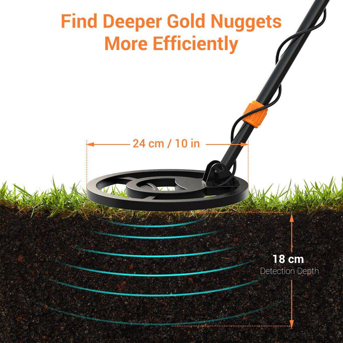 Accurate Handheld Metal Detector for Beginners & Pros