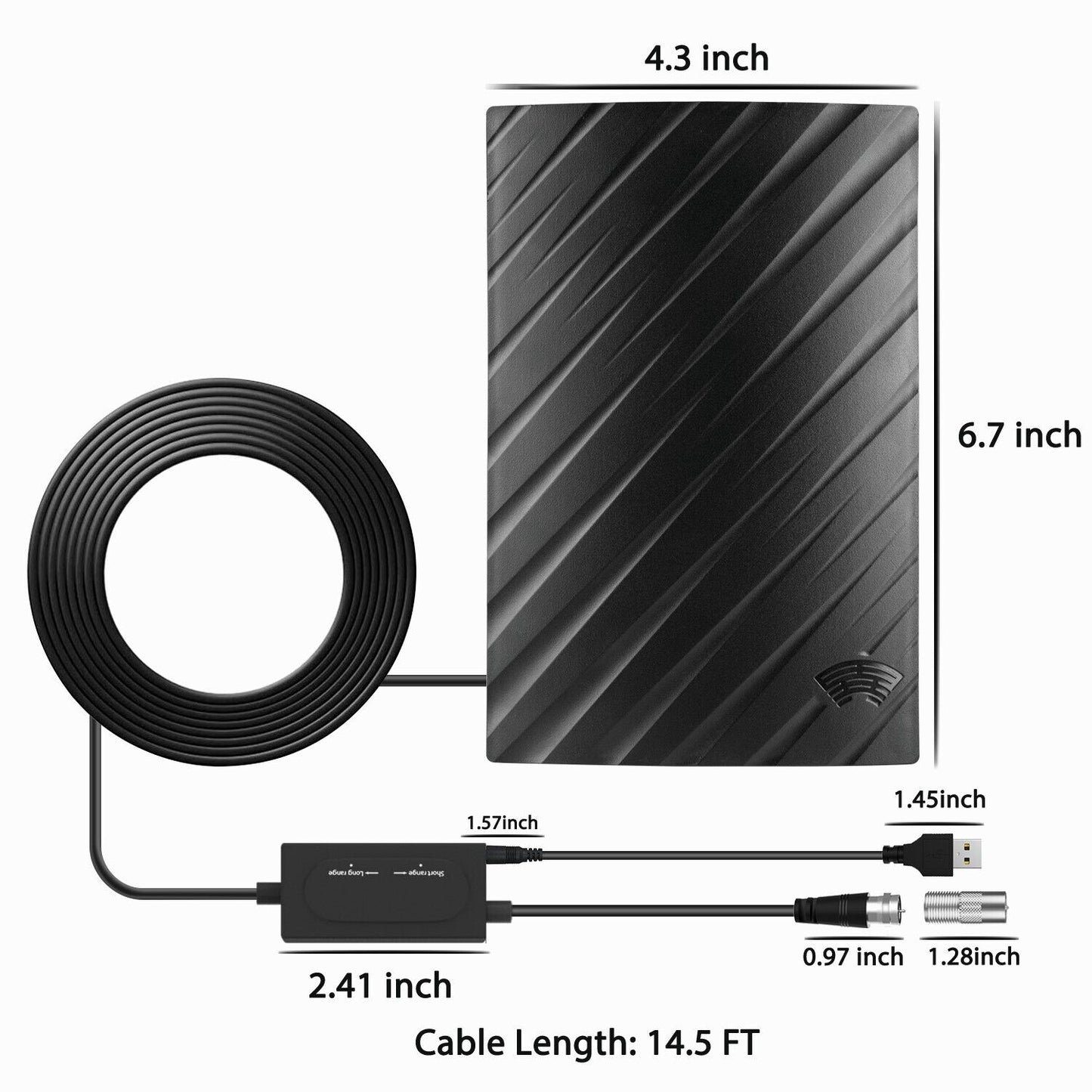 Strong Signal 4K HDTV Indoor Digital TV Antenna 600 Miles