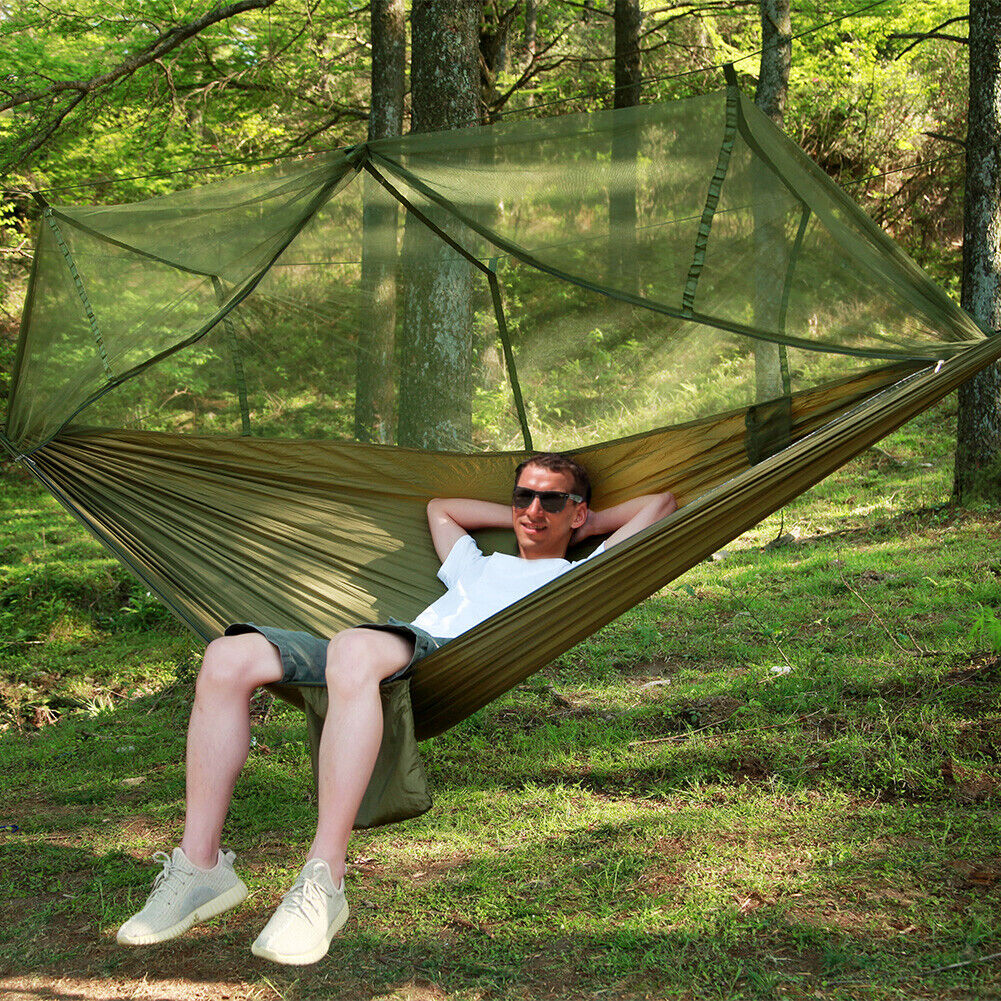 Portable Double Camping Hammock Shelter