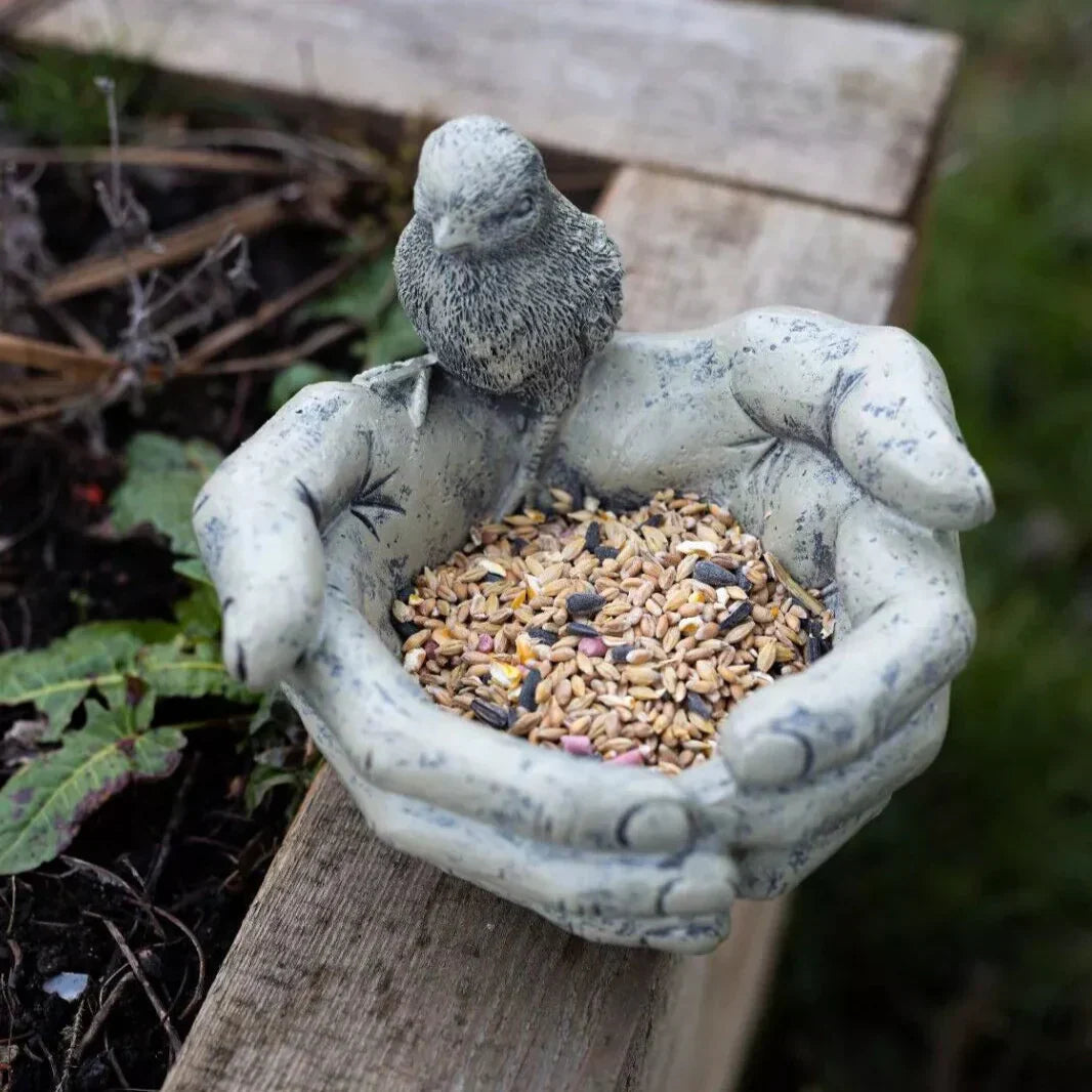 Colorful Bird Feed Handcrafted Resin Feeder