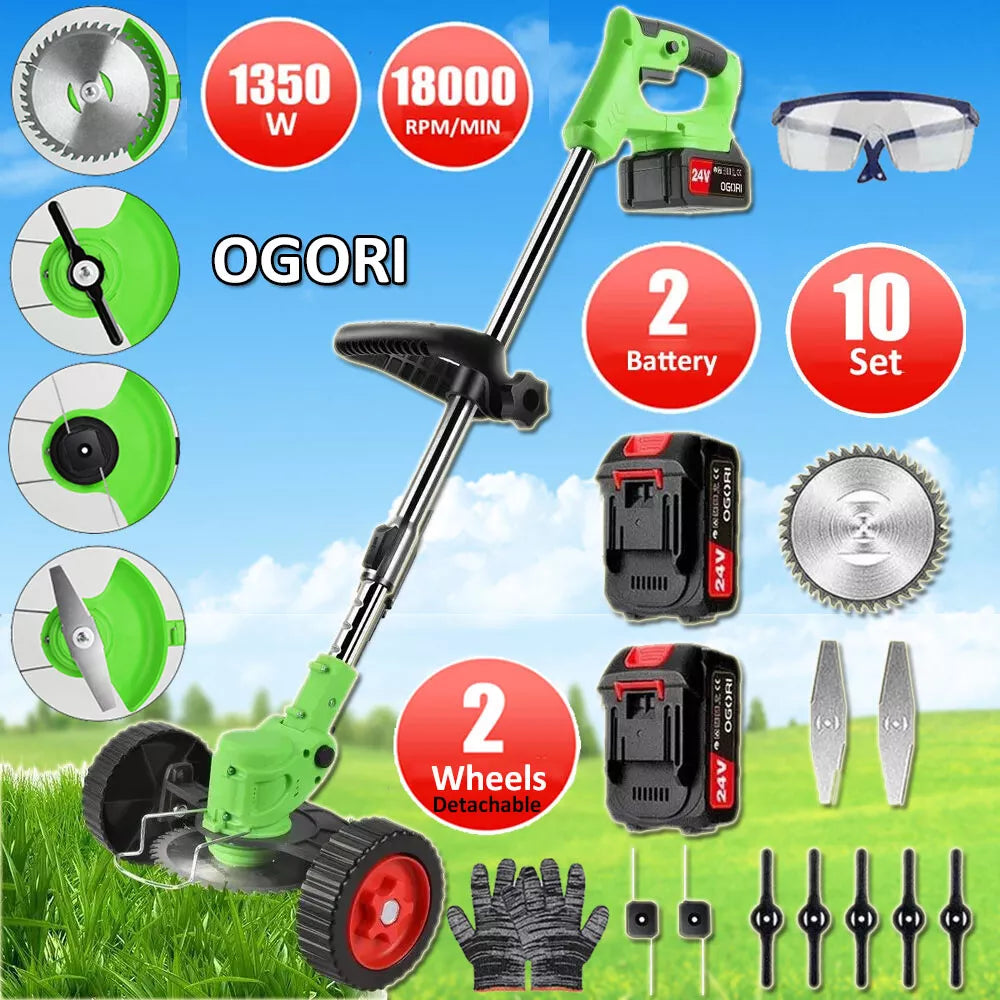 Easy Cut Wireless Lawn Trimmer for Garden Borders