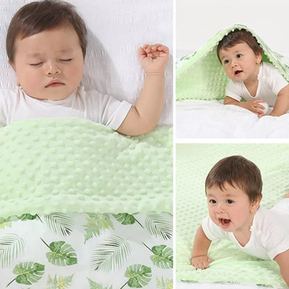 Plush Baby Blanket - Warm Double Layer Blanket