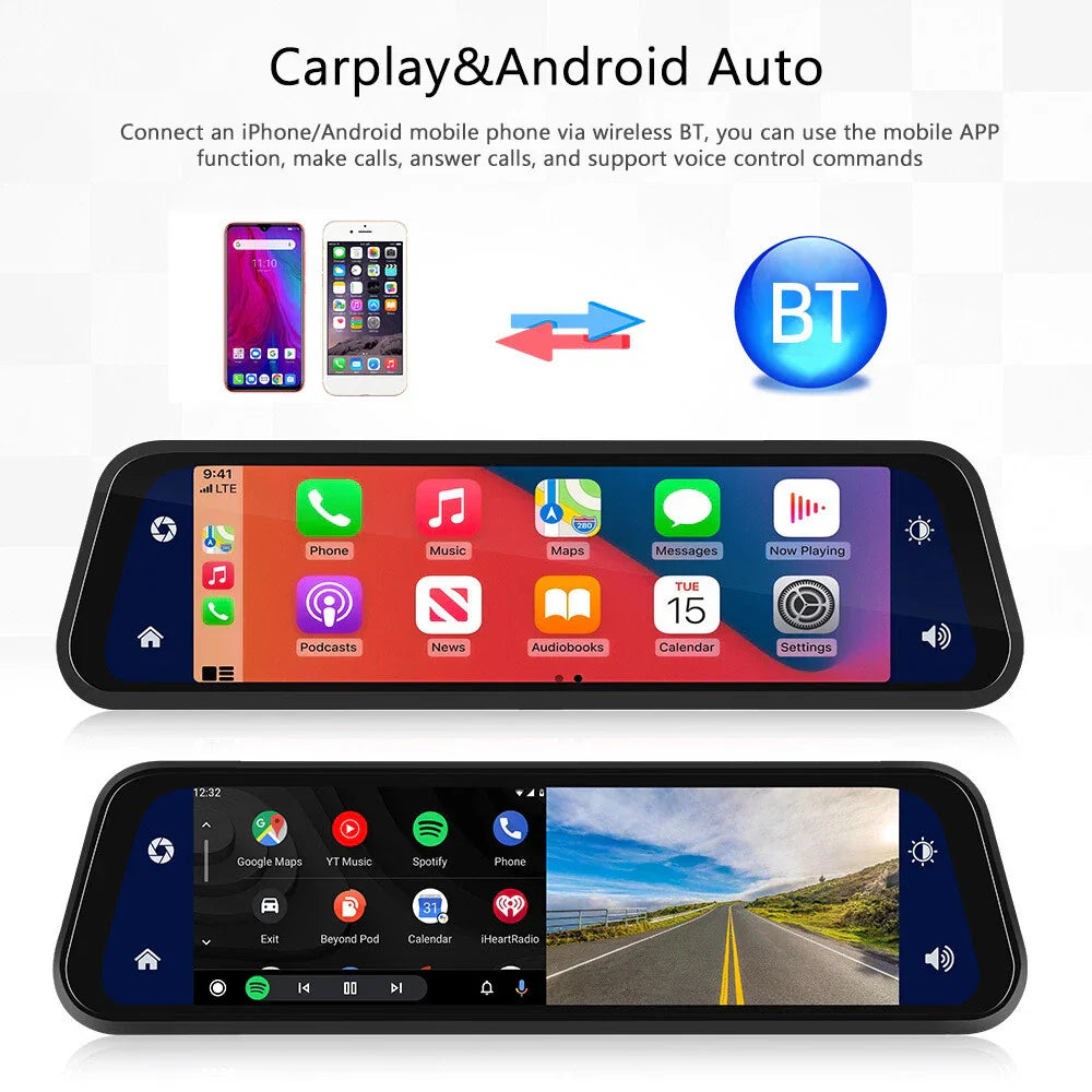 HD Dual Dash Camera 4K Front and Rear Recorder