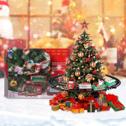 Musical Christmas Tree Train Set with Lights and Sounds