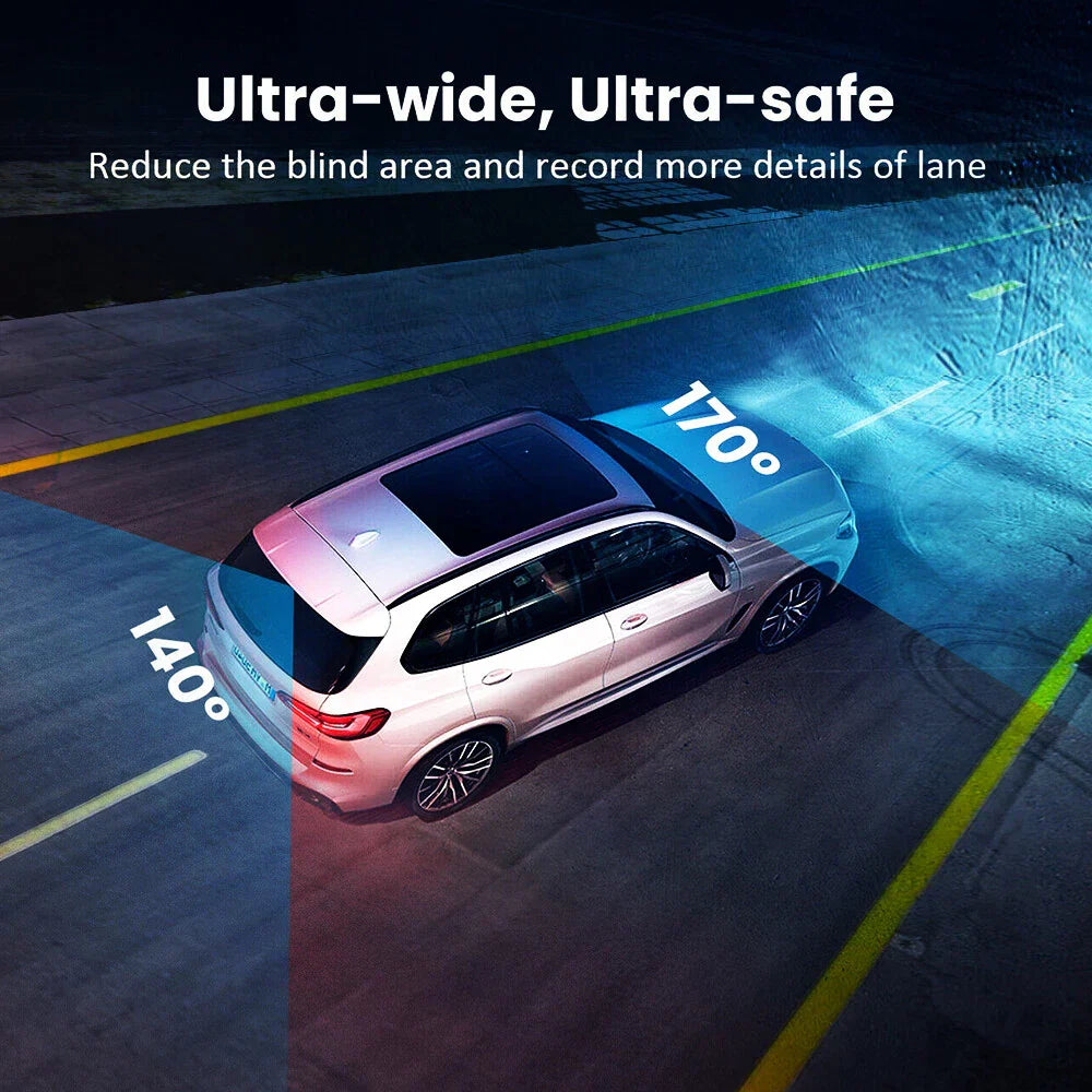 HD Dual Dash Camera 4K Front and Rear Recorder