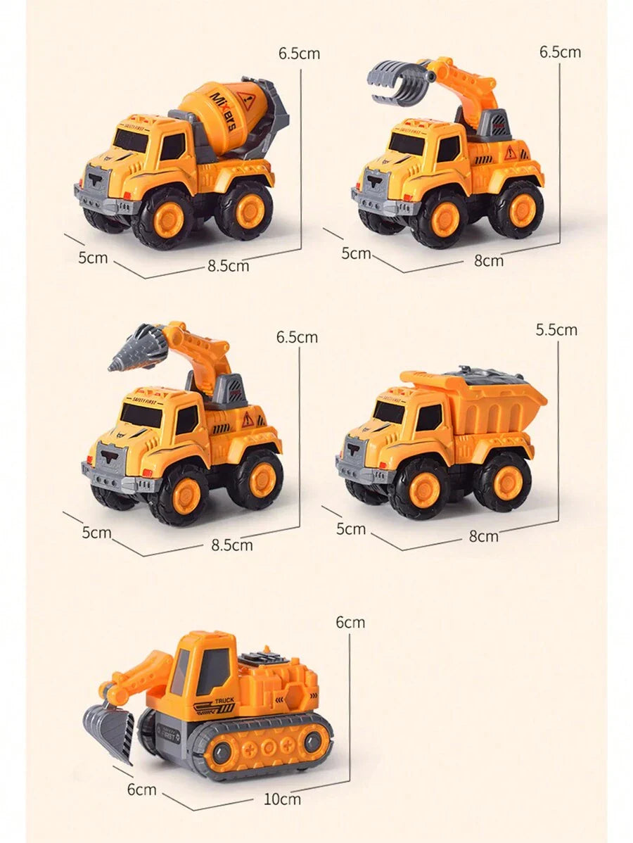 Fun 5 in 1 Transforming Car Toy Set