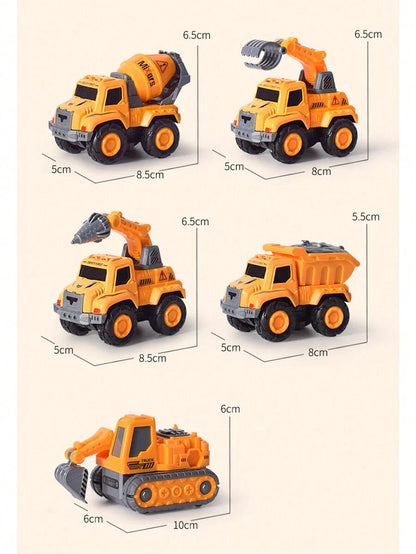 Fun 5 in 1 Transforming Car Toy Set
