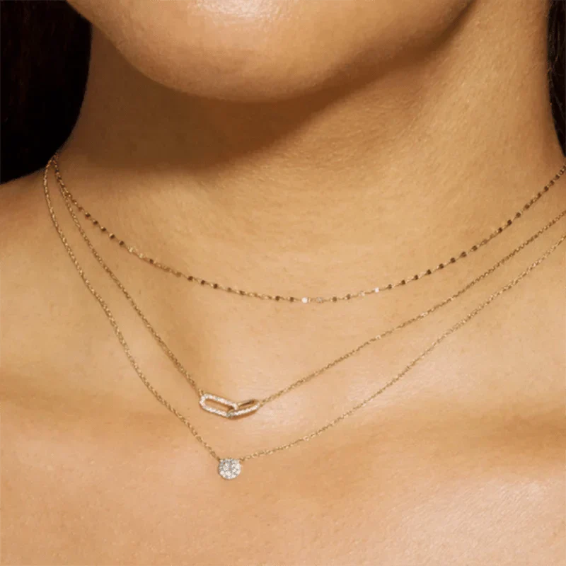 Timeless Sterling Silver Diamond Accent Necklace