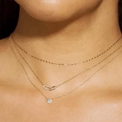 Timeless Sterling Silver Diamond Accent Necklace