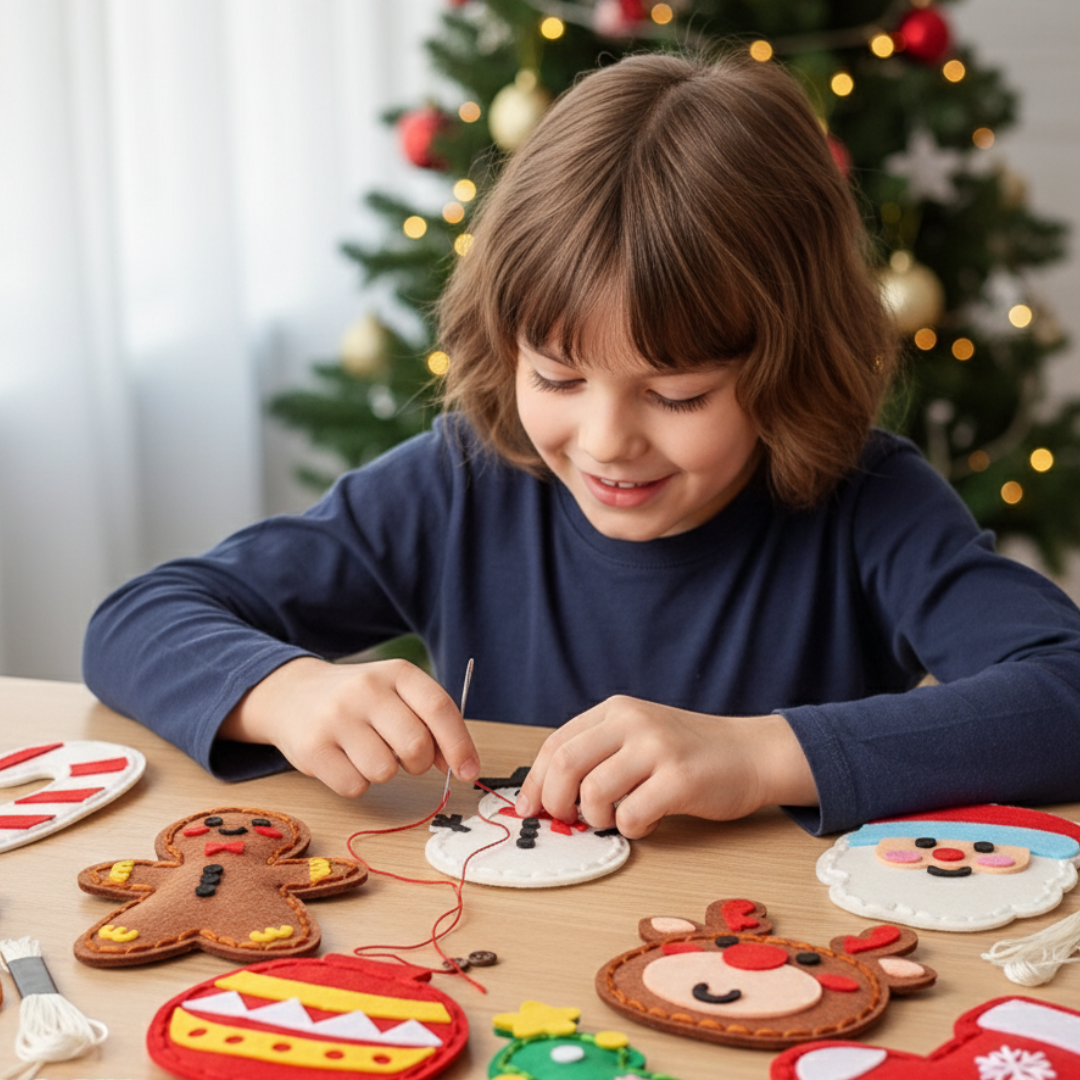Easy DIY Felt Holiday Crafting Kit - Fesara