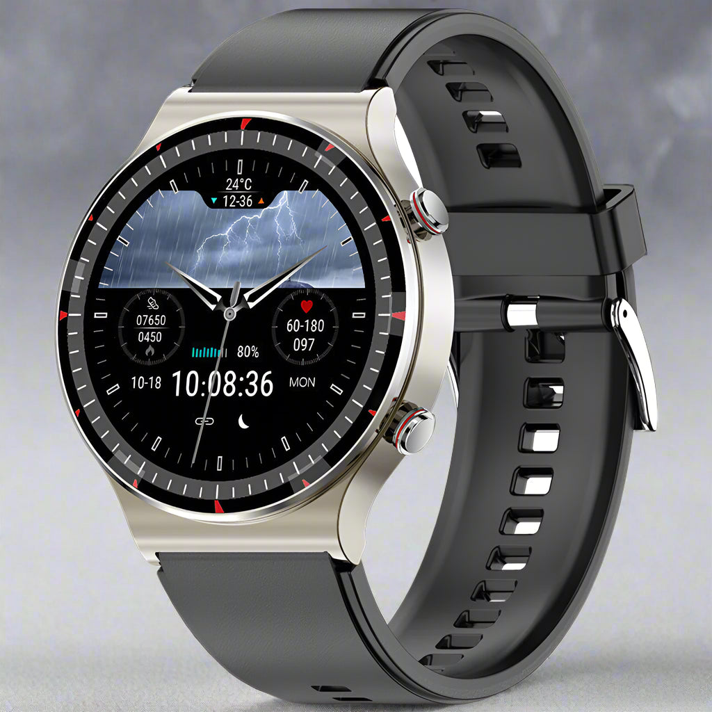Slim Stainless Steel Fitness Tracker Smart Watch