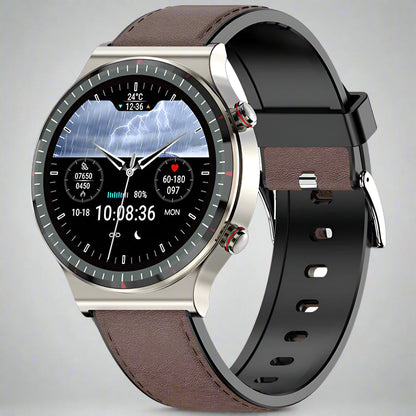 Slim Stainless Steel Fitness Tracker Smart Watch