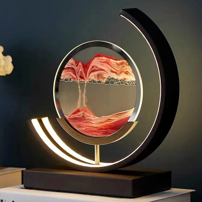 Calming Ocean Sand Art Lamp - Fesara