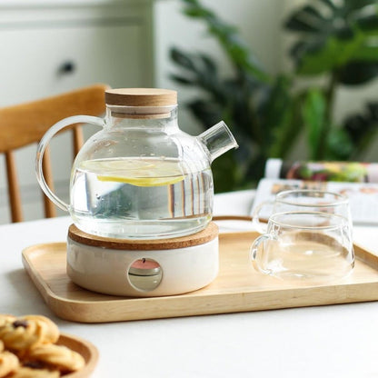 Modern Clear Glass Teapot Set