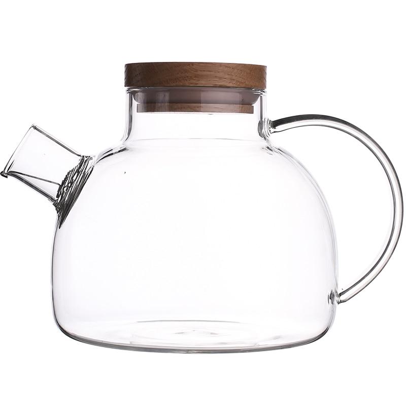 Modern Clear Glass Teapot Set