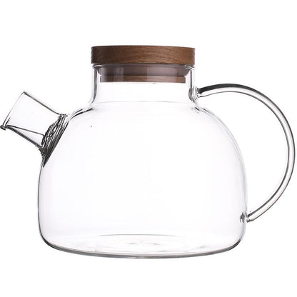Modern Clear Glass Teapot Set