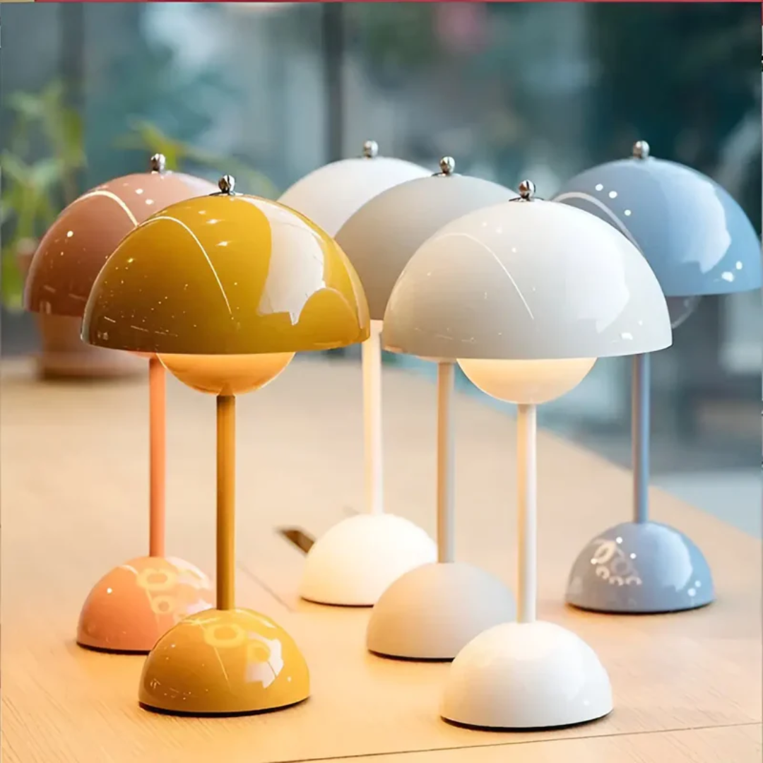 Slim Nordic Table Light with Bright Accent