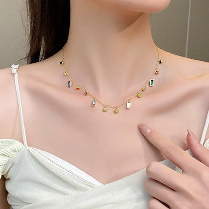 Delicate Sparkle Crystal Choker Necklace