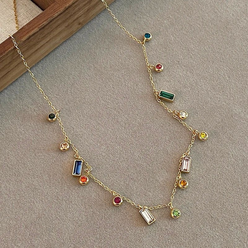 Delicate Sparkle Crystal Choker Necklace