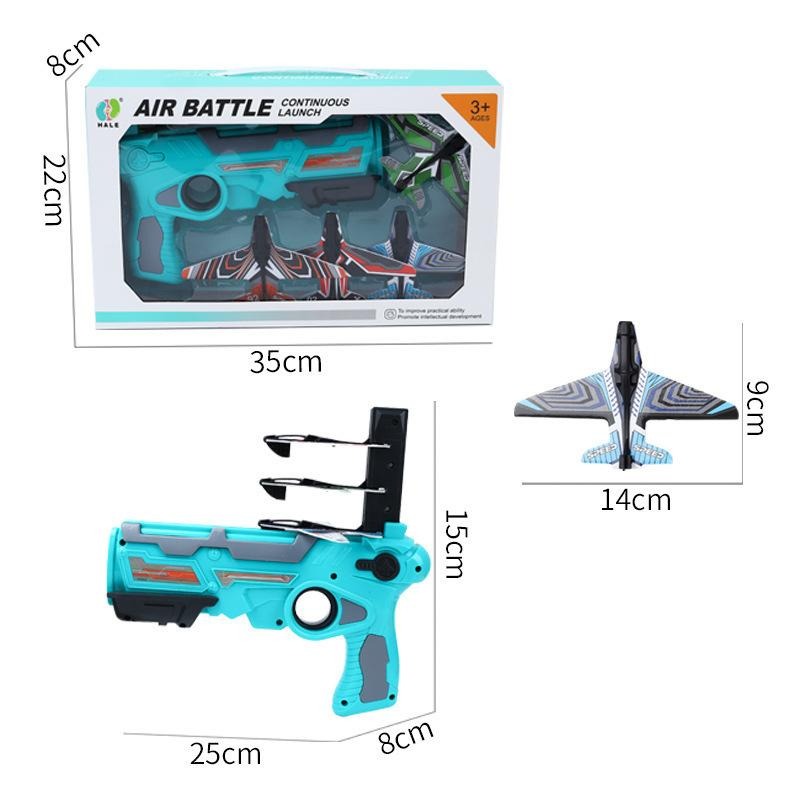 Action Toy Plane with Glider and Launcher for Kids