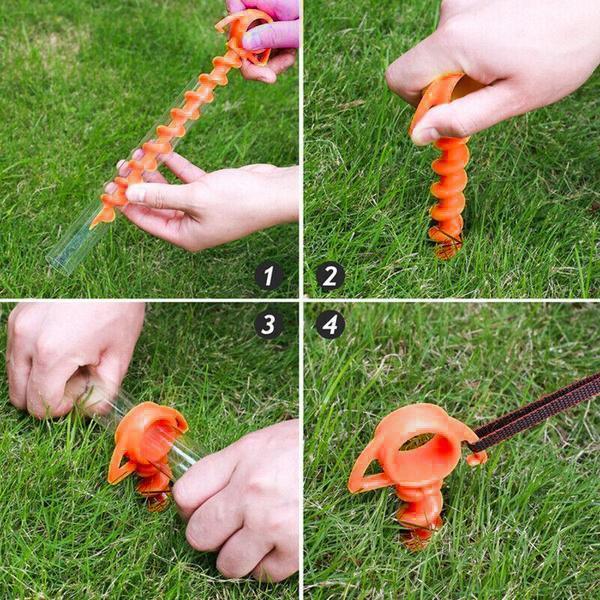 Heavy Duty Steel Ground Anchors (5 Pack)
