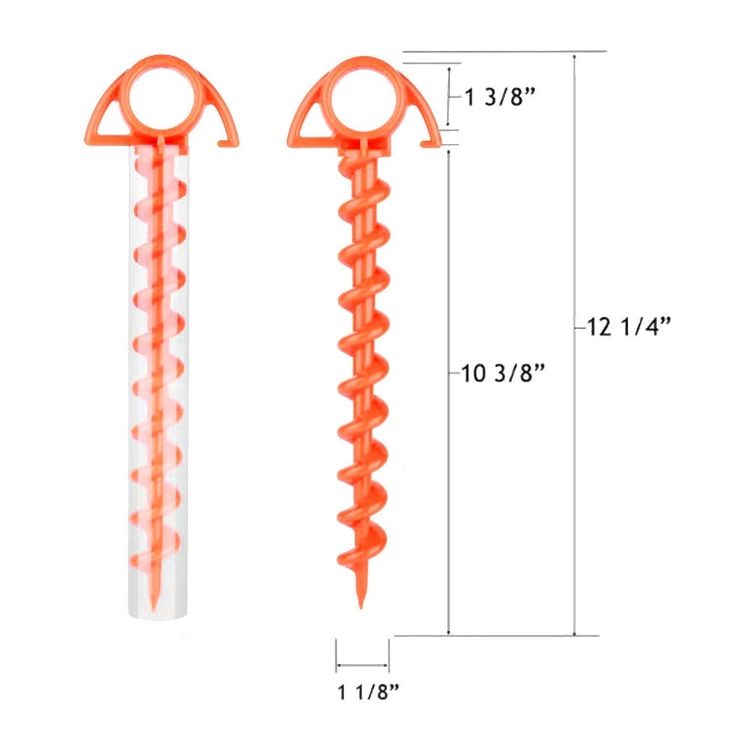 Heavy Duty Steel Ground Anchors (5 Pack)