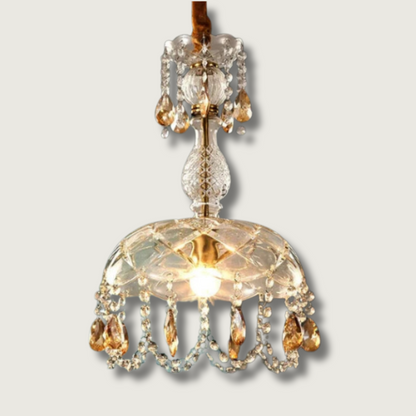 Elegant Crystal Drop Chandelier - Fesara